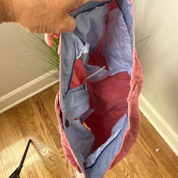 J.Crew Club Men's 10.5" Washed Red Cotton Flat Front Shorts SZ 32 Preppy‎ Summer - Picture 4 of 7